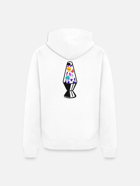 Universe Lavalamp Universe Lava Lamp - Unisex Premium Organic Zip Hoodie - white