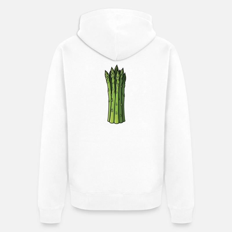 Asperges - Veste à capuche bio Premium Unisexe - blanc