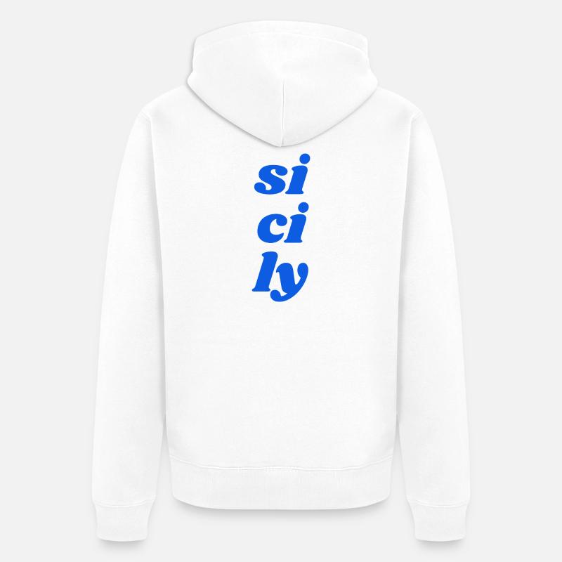 si ci ly - Veste à capuche bio Premium Unisexe - blanc