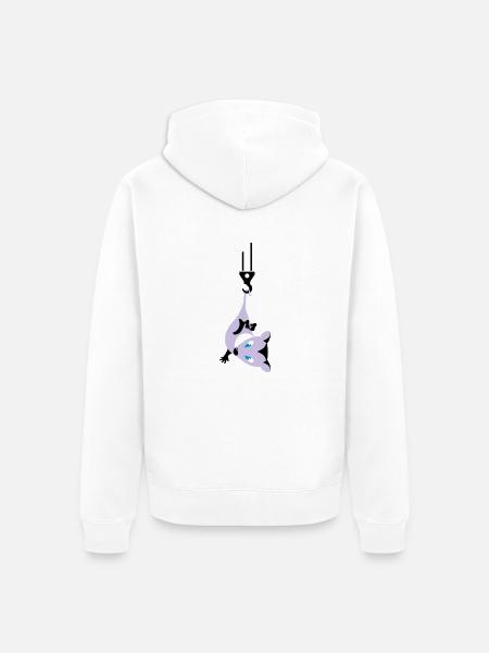 opossum - Unisex Premium Bio Zip Hoodie - Weiß