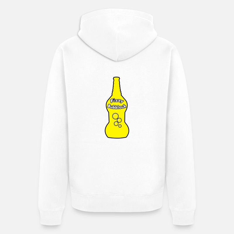 Zohan - Fizzy Bubblech / Bubbele - Unisex Premium Bio Zip Hoodie - Weiß