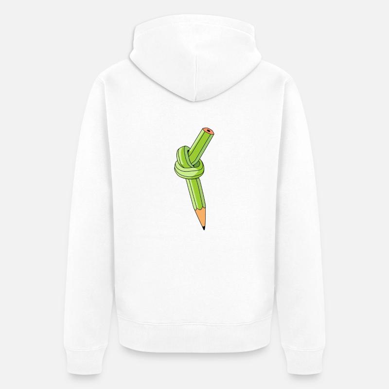 Crayon - Veste à capuche bio Premium Unisexe - blanc