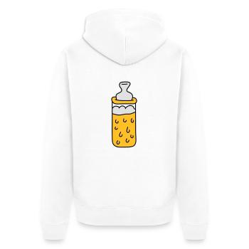 Baby Beer Bottle - Veste à capuche bio Premium Unisexe - blanc - Dos - Thijin (182cm)