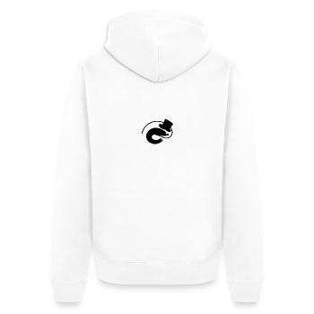 Shrimp Carnival - Unisex Premium Organic Zip Hoodie - white - Back - Thijin (182cm)
