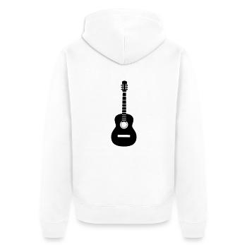 Guitare - Veste à capuche bio Premium Unisexe - blanc - Dos - Thijin (182cm)