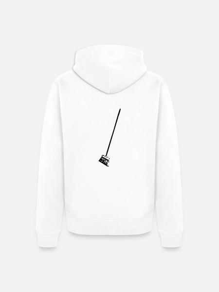 Besen - Unisex Premium Bio Zip Hoodie - Weiß