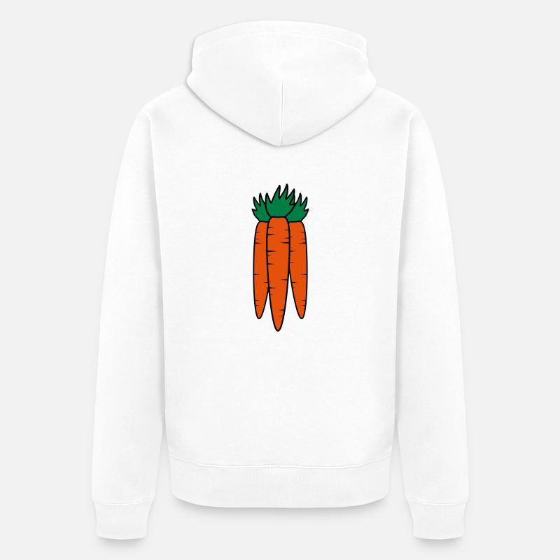 Carrots - Veste à capuche bio Premium Unisexe - blanc