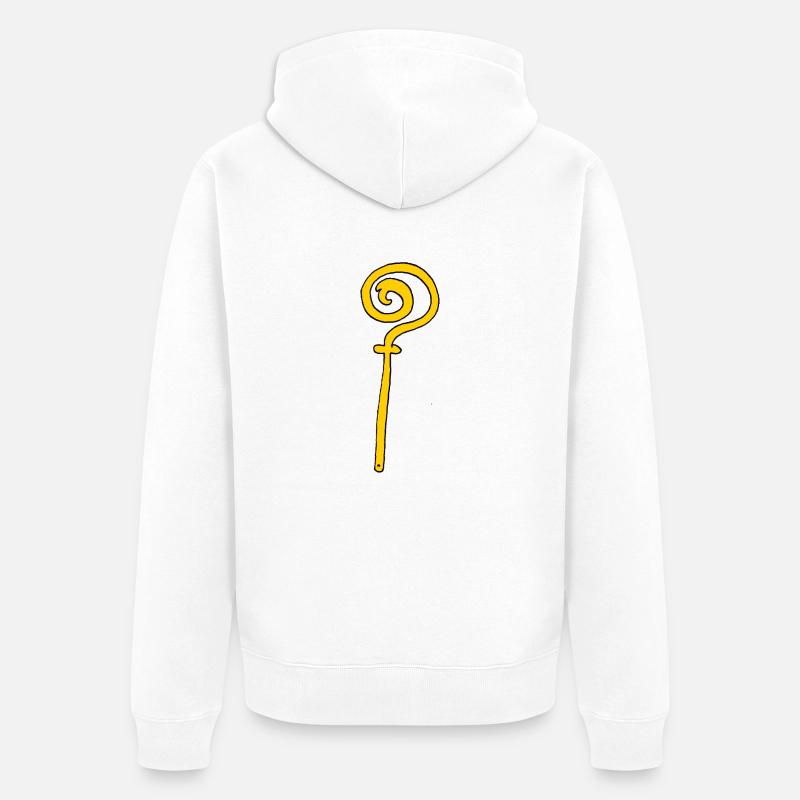 Die Mitarbeiter der St.-Nikolaus- - Unisex Premium Bio Zip Hoodie - Weiß