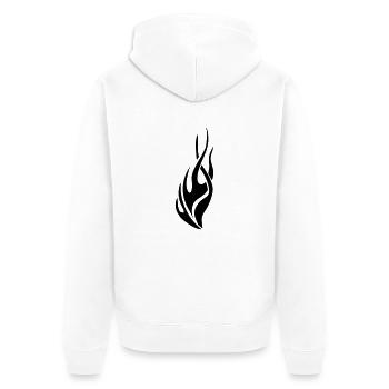 tribal flame - Veste à capuche bio Premium Unisexe - blanc - Dos - Thijin (182cm)