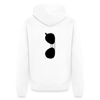Lunettes de soleil - Veste à capuche bio Premium Unisexe - blanc - Dos - Thijin (182cm)