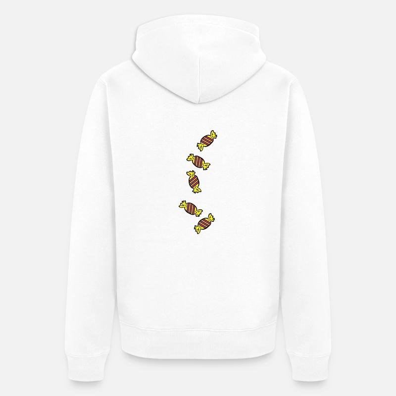 candy_sweets_ay3 - Veste à capuche bio Premium Unisexe - blanc