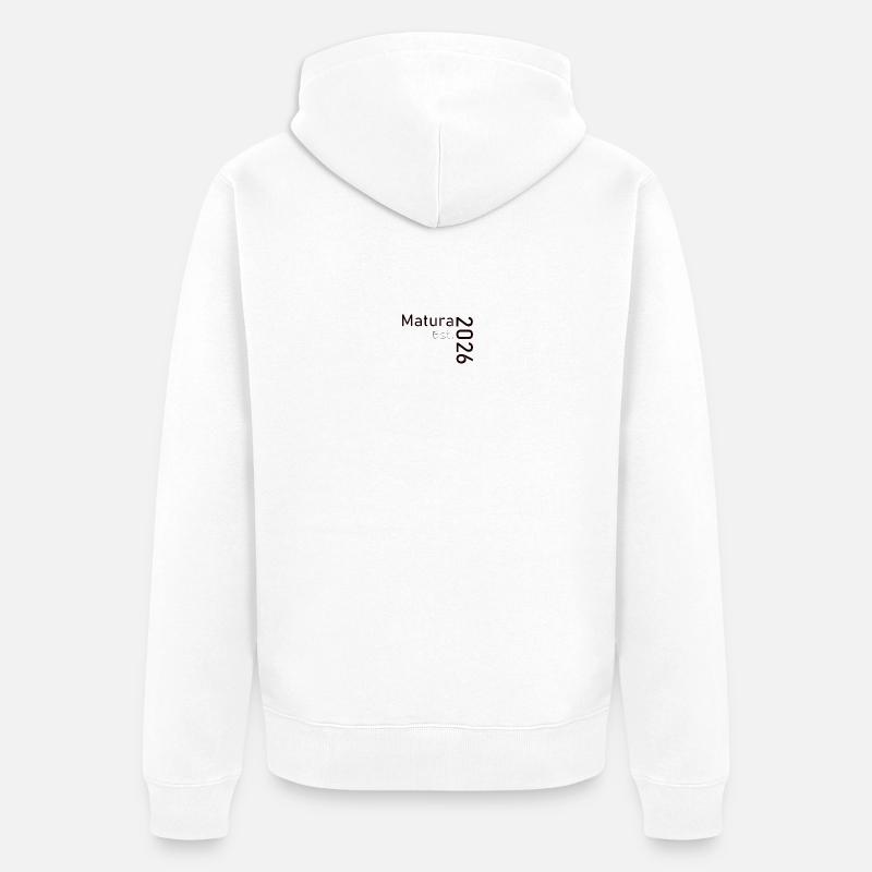 Matura 2026 Est. Design - Veste à capuche bio Premium Unisexe - blanc