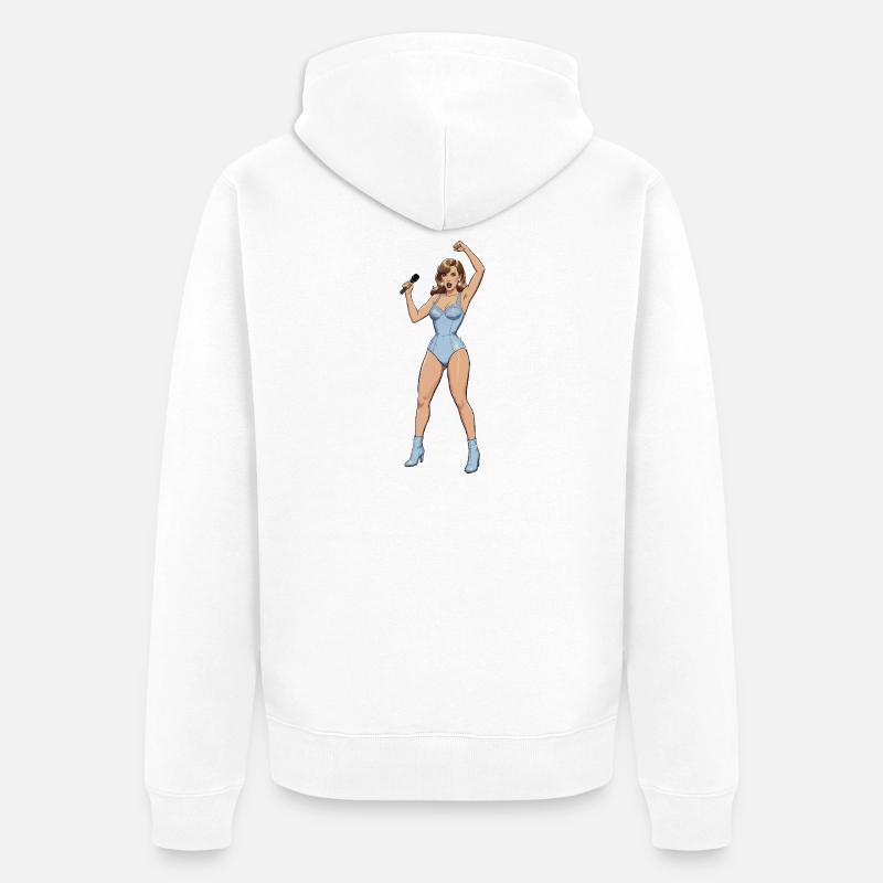 Chanteuse-danseuse - Veste à capuche bio Premium Unisexe - blanc