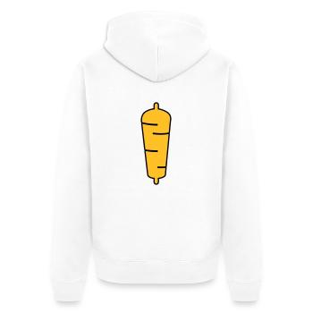 kebab - Veste à capuche bio Premium Unisexe - blanc - Dos - Thijin (182cm)