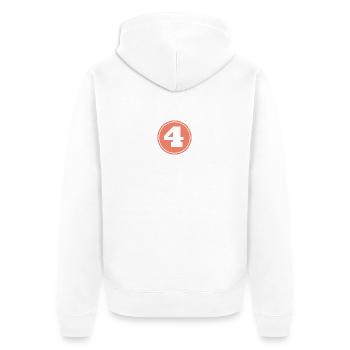 4 lustiges Geschenk-T-Shirt - Unisex Premium Bio Zip Hoodie - Weiß - Hinten - Thijin (182cm)