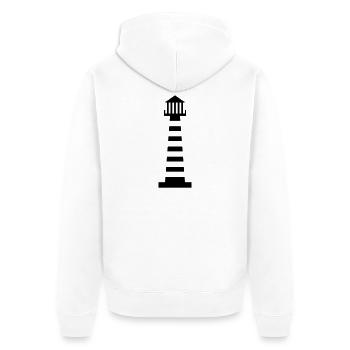 Phare | Nautique | Port | Phare - Veste à capuche bio Premium Unisexe - blanc - Dos - Thijin (182cm)