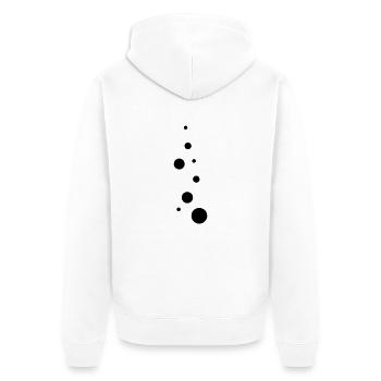 bubbles - Unisex Premium Bio Zip Hoodie - Weiß - Hinten - Thijin (182cm)