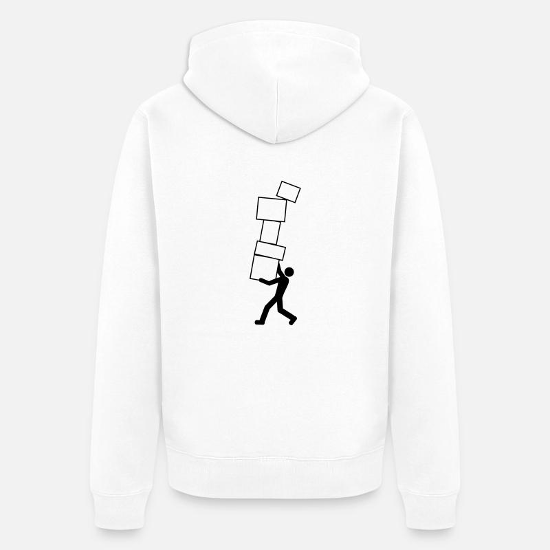 removal - Veste à capuche bio Premium Unisexe - blanc