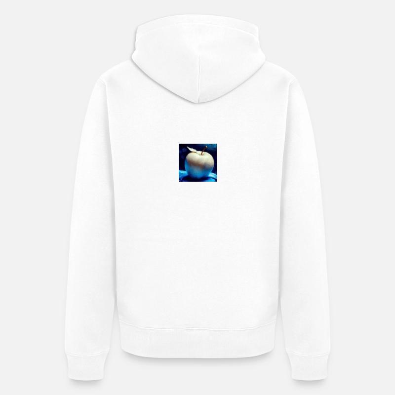 a simpel weird appel - Unisex Premium Bio Zip Hoodie - Weiß