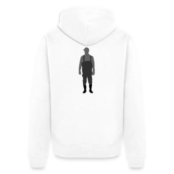 Wadden Explorer – Marcheur de boue - Veste à capuche bio Premium Unisexe - blanc - Dos - Thijin (182cm)