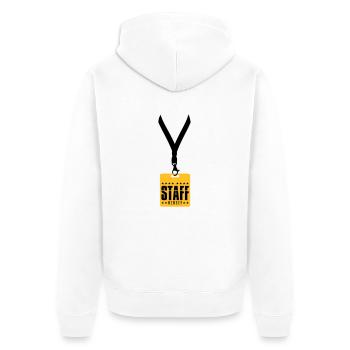 trailer badge staff member crew member mitar - Unisex Premium Organic Zip Hoodie - white - Back - Thijin (182cm)