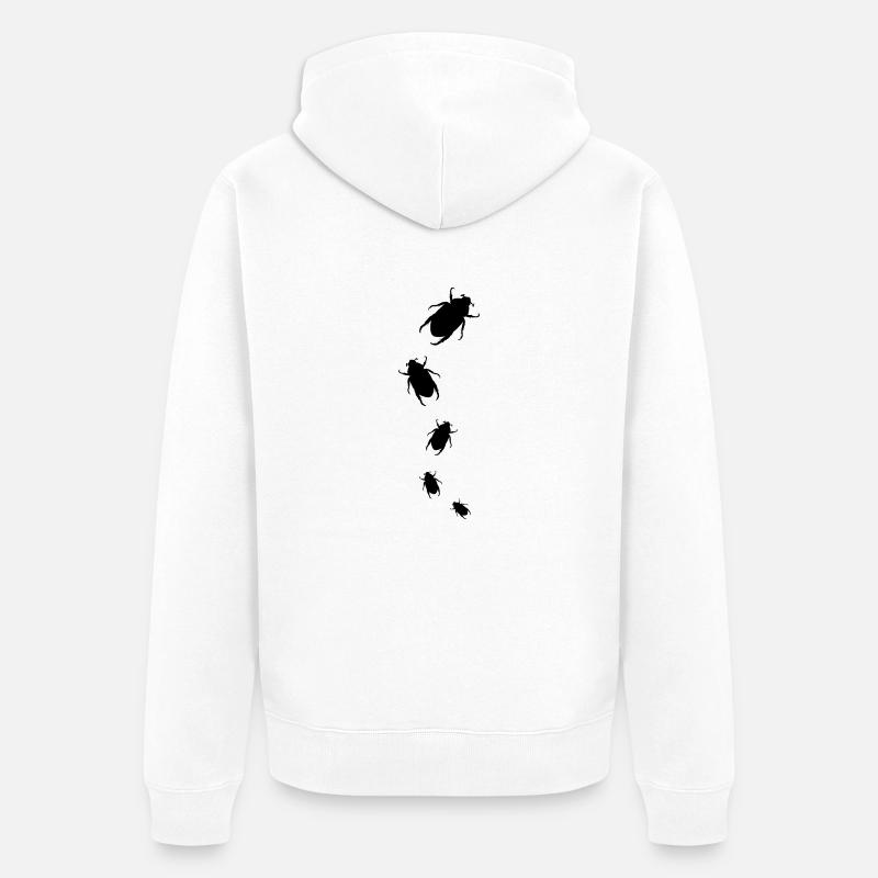 escarbot - Veste à capuche bio Premium Unisexe - blanc