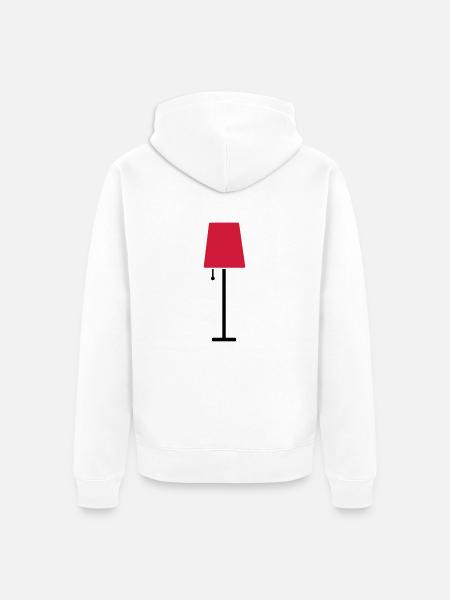 Lamp - Unisex Premium Organic Zip Hoodie - white