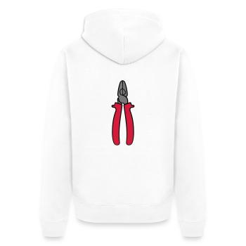 pinces tirez Nip hors Greifzange grab vis de petit - Veste à capuche bio Premium Unisexe - blanc - Dos - Thijin (182cm)