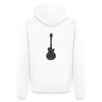 guitare - Veste à capuche bio Premium Unisexe - blanc - Dos - Thijin (182cm)
