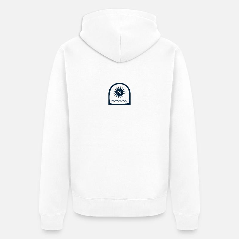 Arche Ocean_Blue_Nomadico - Veste à capuche bio Premium Unisexe - blanc