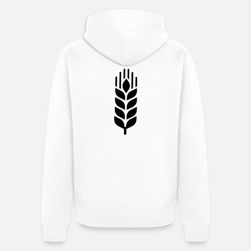 Orge - Veste à capuche bio Premium Unisexe - blanc