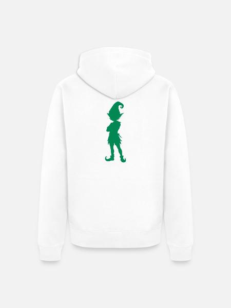 elfe_silhouette - Unisex Premium Bio Zip Hoodie - Weiß