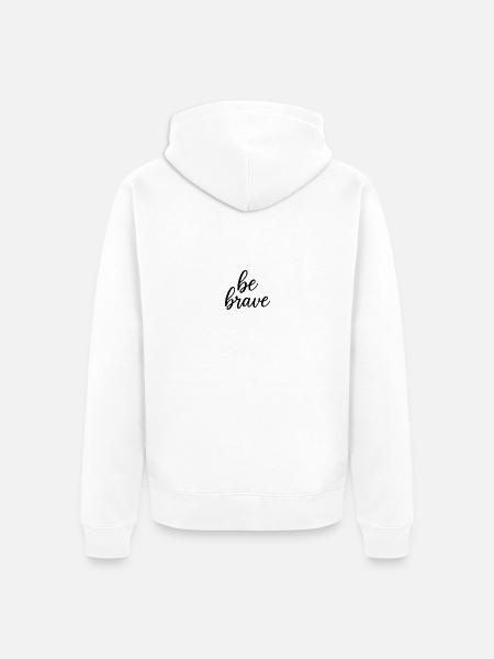 limited edition black text - Unisex Premium Bio Zip Hoodie - Weiß