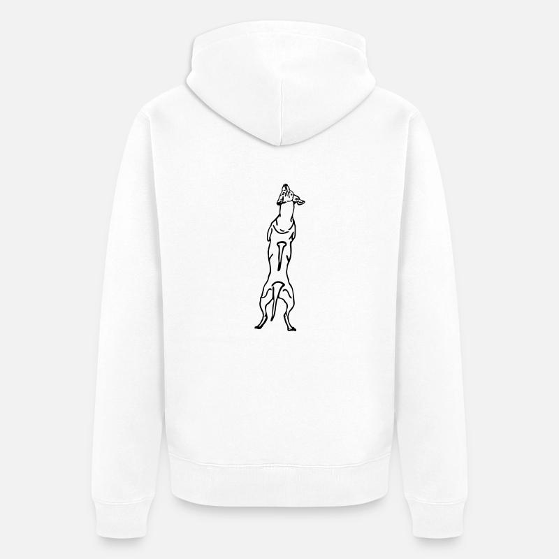 Ridgeback retour - Veste à capuche bio Premium Unisexe - blanc