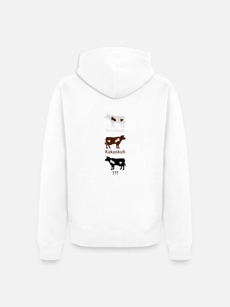 Michkuh - Kakaokuh - ... - Unisex Premium Bio Zip Hoodie - Weiß