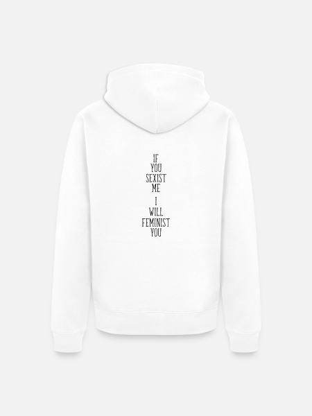 Sexist Feminist - Unisex Premium Bio Zip Hoodie - Weiß