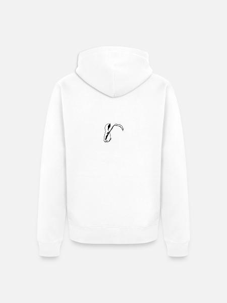 Sensenmännchen - Unisex Premium Bio Zip Hoodie - Weiß