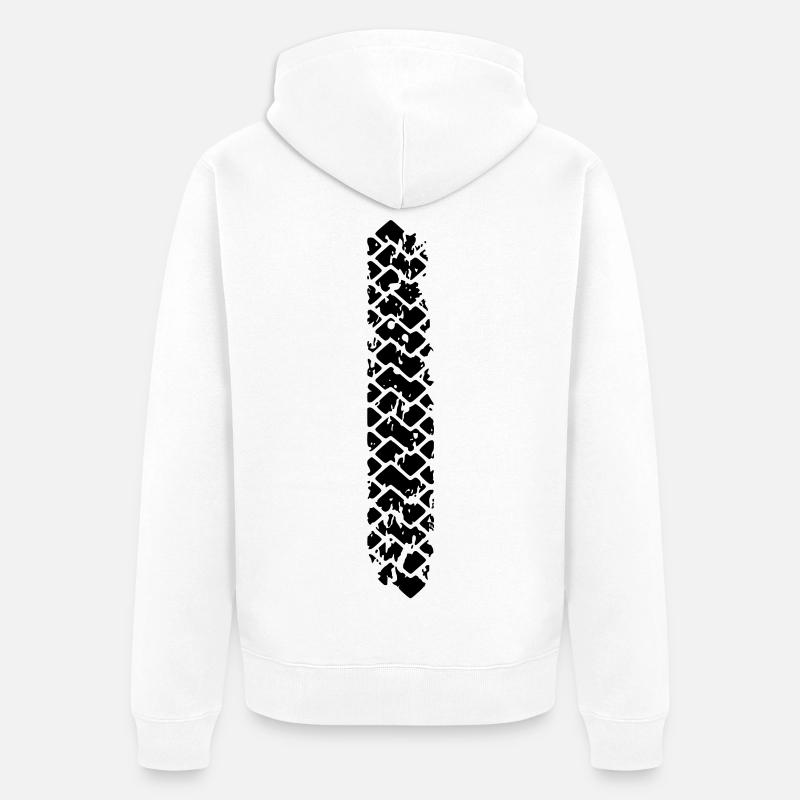 Brennen auf wilde 2 sein - Unisex Premium Bio Zip Hoodie - Weiß