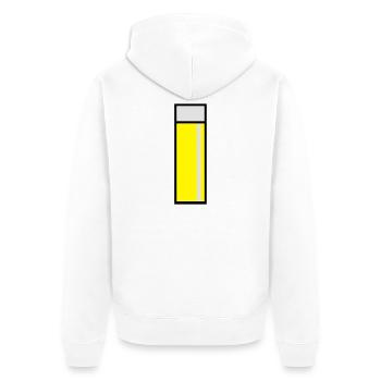 Kölschglas Köln Kölsch - Unisex Premium Bio Zip Hoodie - Weiß - Hinten - Thijin (182cm)