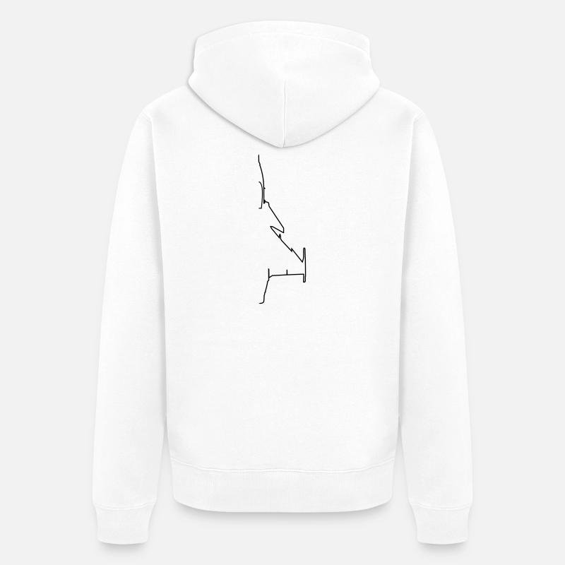 Avion - Veste à capuche bio Premium Unisexe - blanc