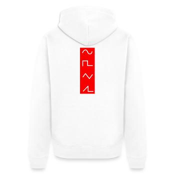 Djing Label Keyboard DJ - Unisex Premium Organic Zip Hoodie - white - Back - Thijin (182cm)