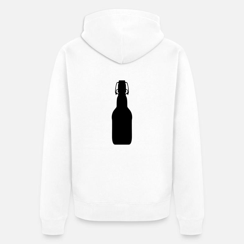 bottle2 - Veste à capuche bio Premium Unisexe - blanc
