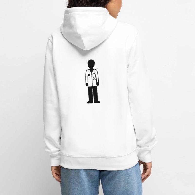 Doktor Arzt Unisex Premium Bio Zip Hoodie