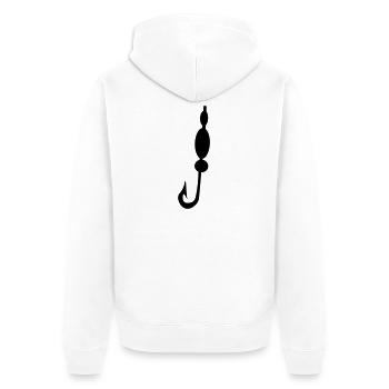 Hameçon - Veste à capuche bio Premium Unisexe - blanc - Dos - Thijin (182cm)