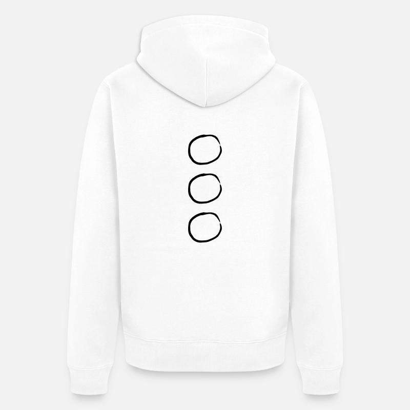 Choose Circles - Veste à capuche bio Premium Unisexe - blanc