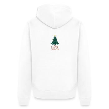 J’adore le Père Noël - Veste à capuche bio Premium Unisexe - blanc - Dos - Thijin (182cm)
