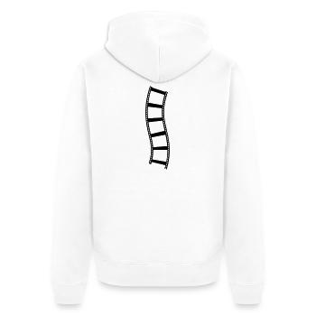 Film - Veste à capuche bio Premium Unisexe - blanc - Dos - Thijin (182cm)