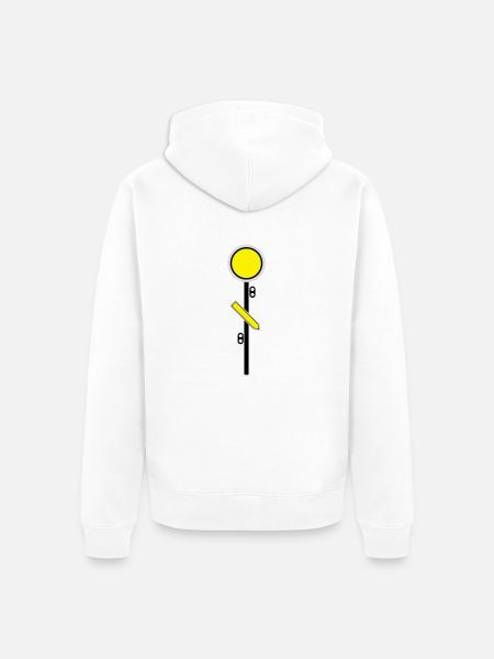 Vorsignal 2 - Unisex Premium Bio Zip Hoodie - Weiß