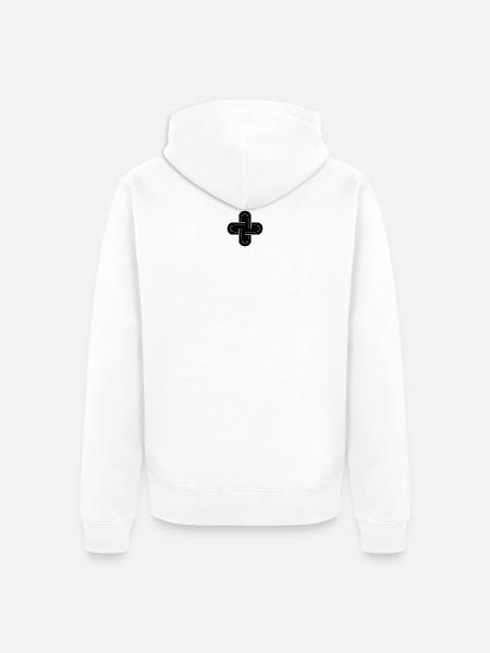 Salomonischer Knoten - Unisex Premium Bio Zip Hoodie - Weiß