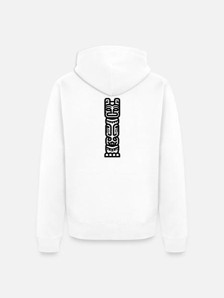 Totem - Unisex Premium Bio Zip Hoodie - Weiß